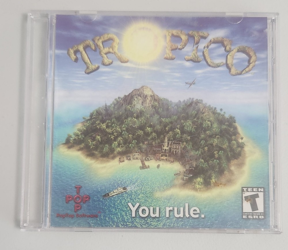 Tropico Caribbean Simulation (PC, 2001) PopTop Software CD PC