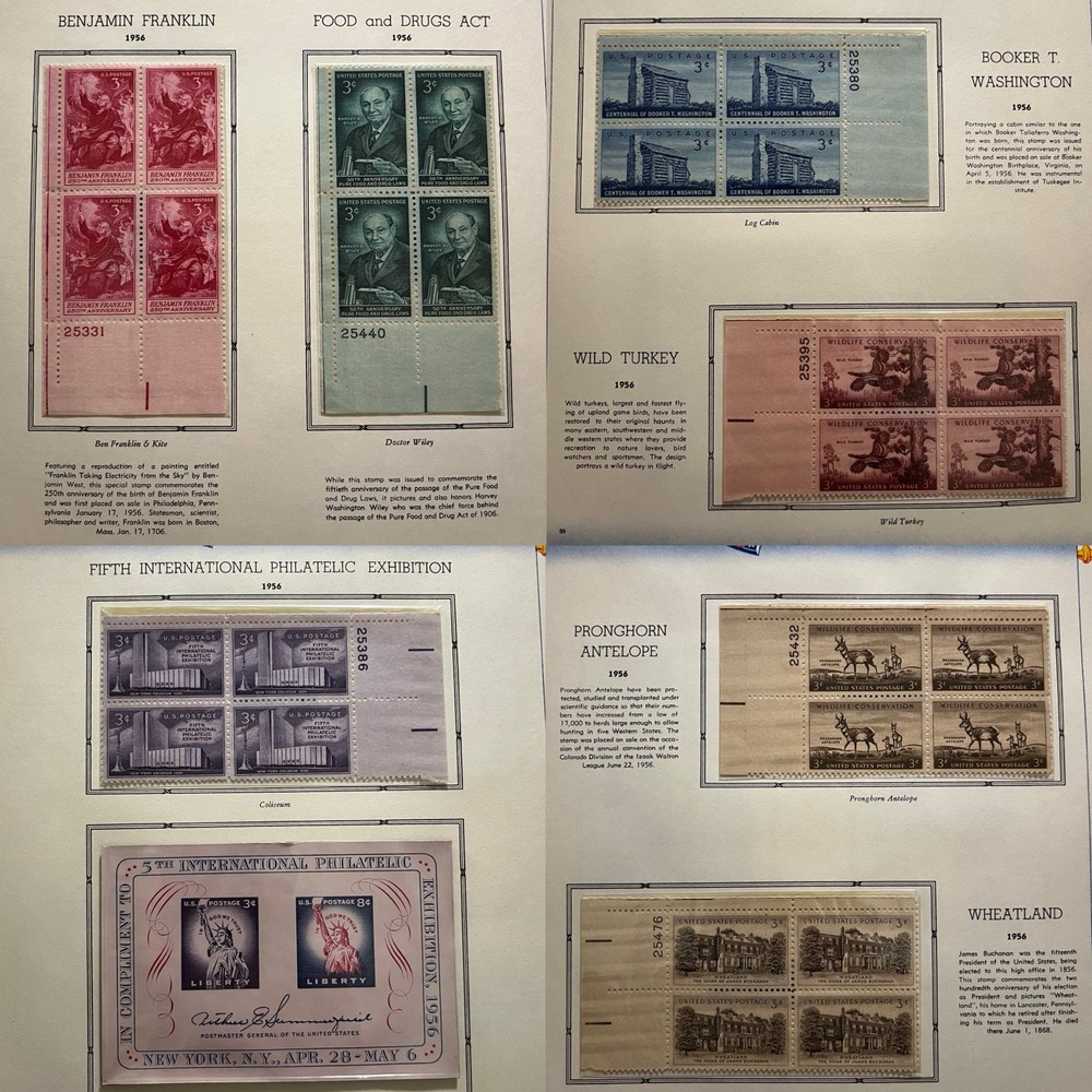 1948-1958 Commemorative Stamp Album (Only Missing 3 Designs)