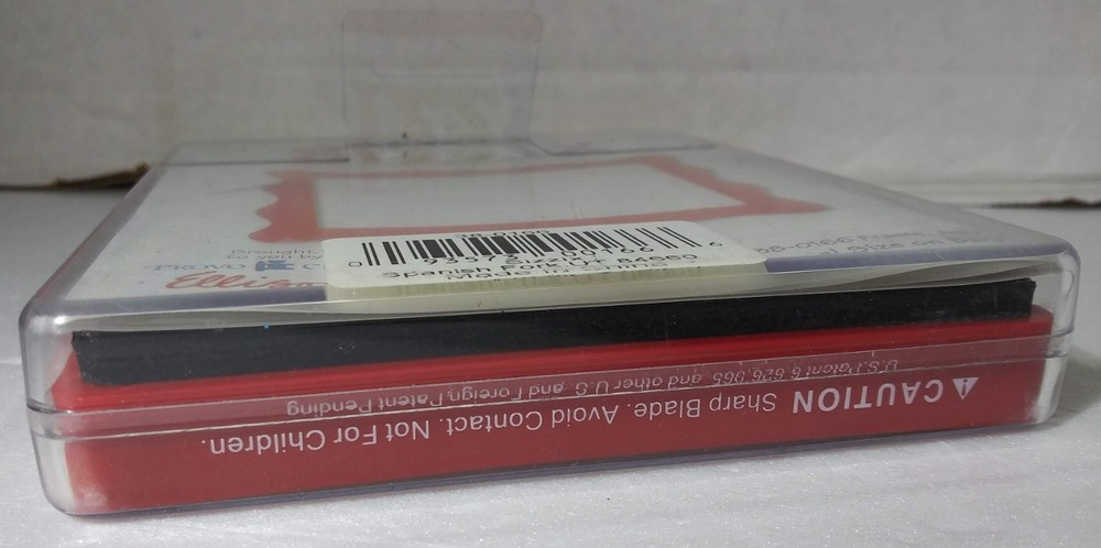 Sizzix 38-0166 Jelly Frame Rectangle Big Red Die EUC