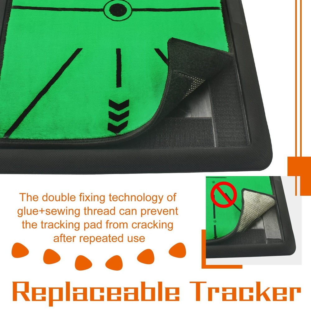 Golf Hitting Mat Precision Pro Swing Mat for Path Feedback Golf Training Chip...