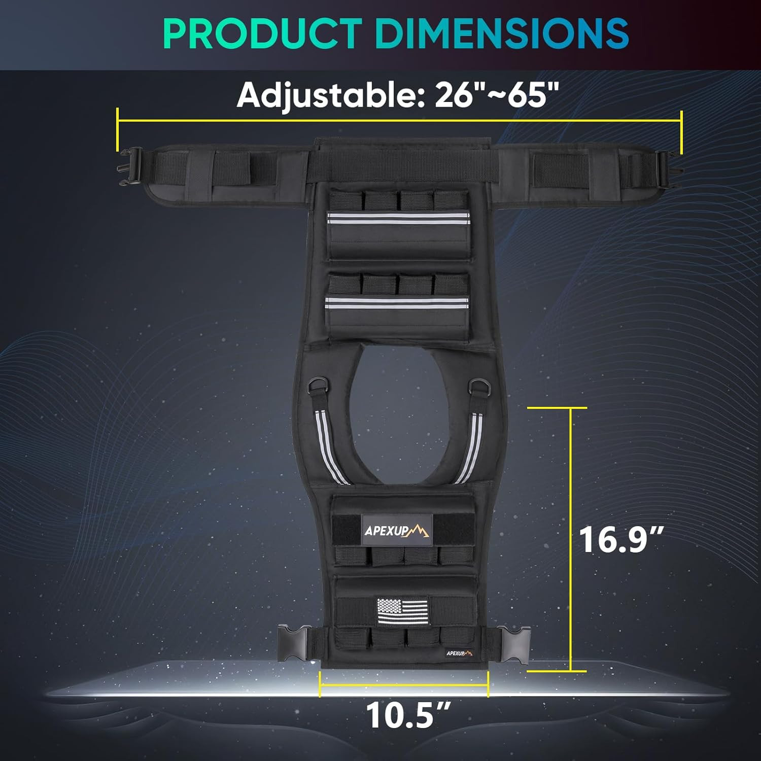 Adjustable Weighted Vest Men 40Lbs Weights with Reflective Stripe, Weight Vest W