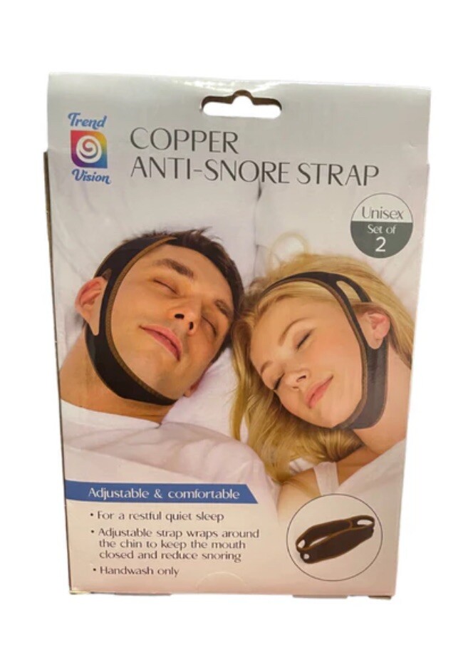Copper Anti-Snore Strap - Unisex- Set of 2