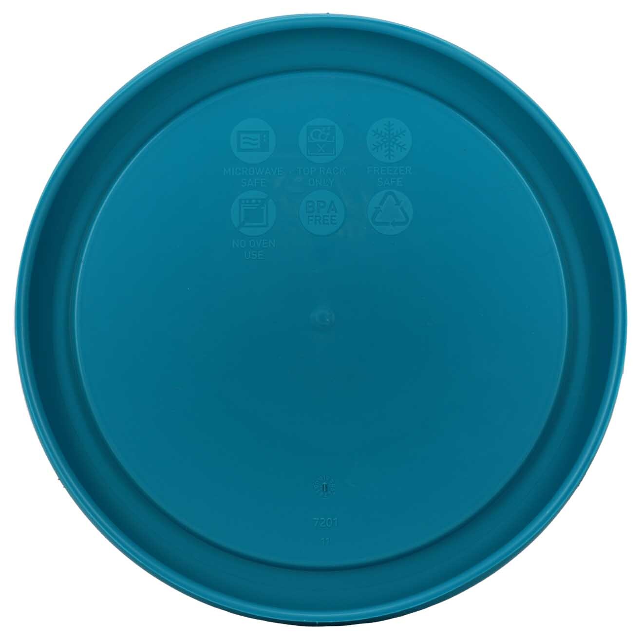 Pyrex 7201-PC 4-Cup Adriatic Blue Food Storage Replacement Lids (4-Pack)