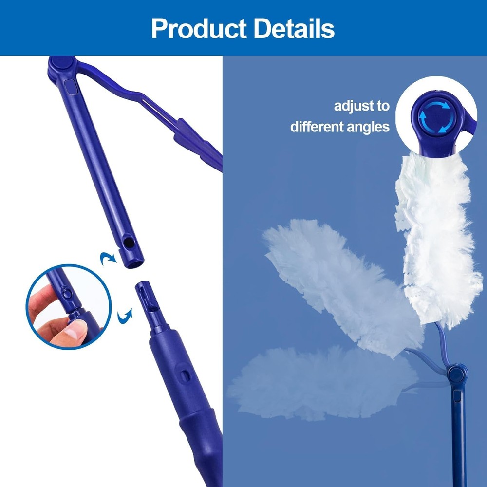 Replacement Handles Compatible with Swiffer Duster Refill, Swiffer Duster Ext...