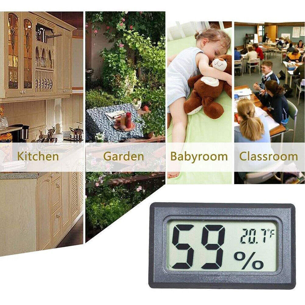 5Pcs Digital LCD Indoor Temperature Humidity Meter Thermometer Hygrometer Tester
