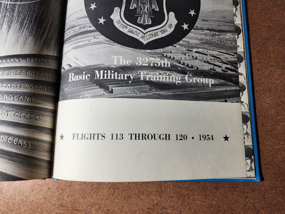 1954 Parks Air Force Base California 3275th Basic Training Recruit Yearbook