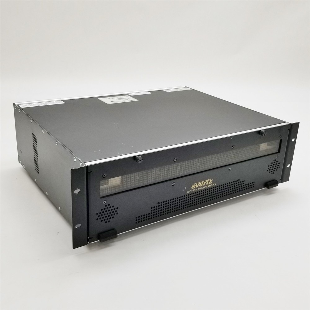 Evertz 7700FR-C Multiframe Chassis w/ 1*7700FC 6*7760AVM-E Controller Module