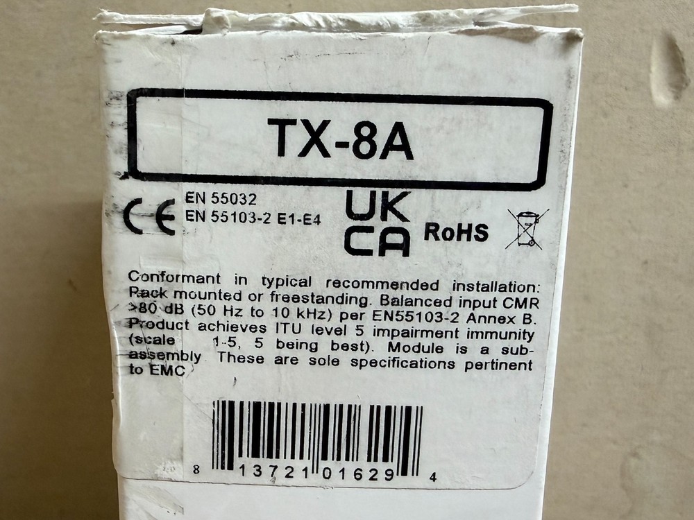 RDL TX-8A 4 Ohm / 8 Ohm Input Interface