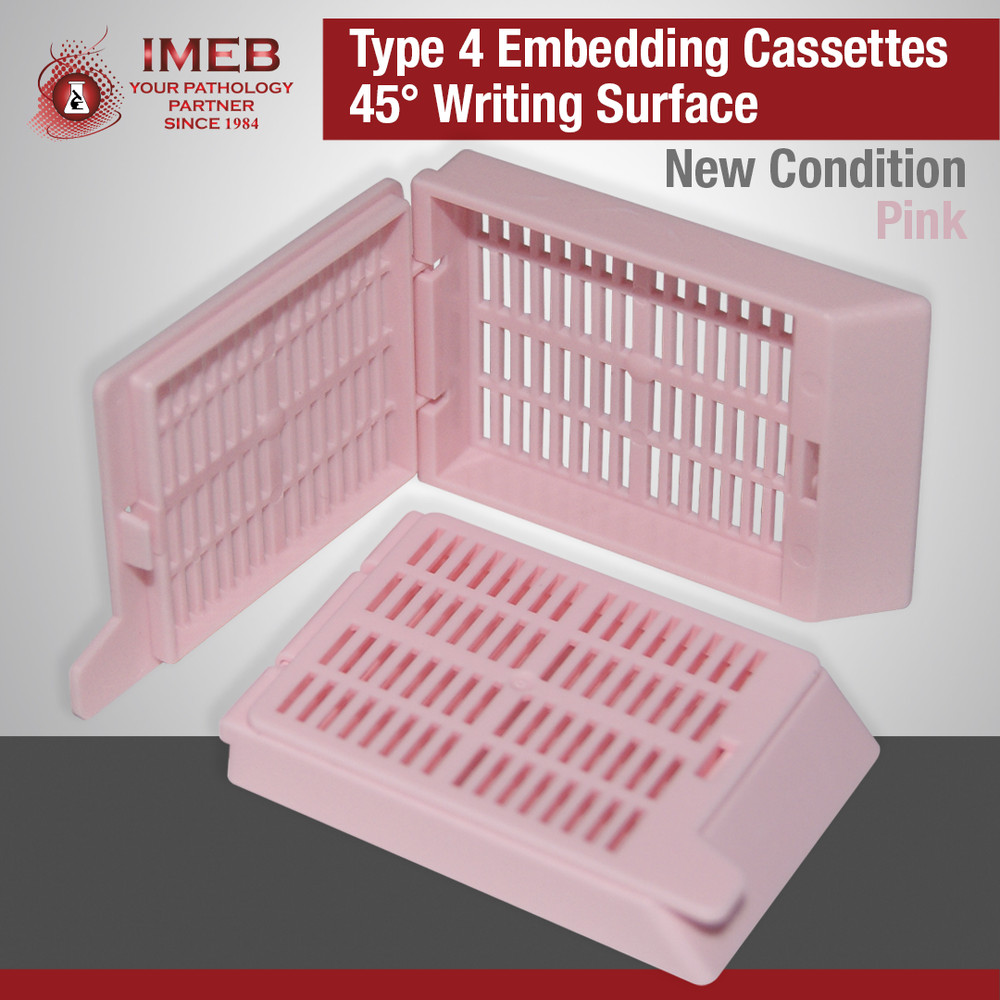 Embedding Cassettes, Type-4, PINK, 750 Per Case Pack, IN TUBES