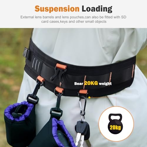 Adjustable Camera Strap for Photographers – Multi-Function Dual Large Black