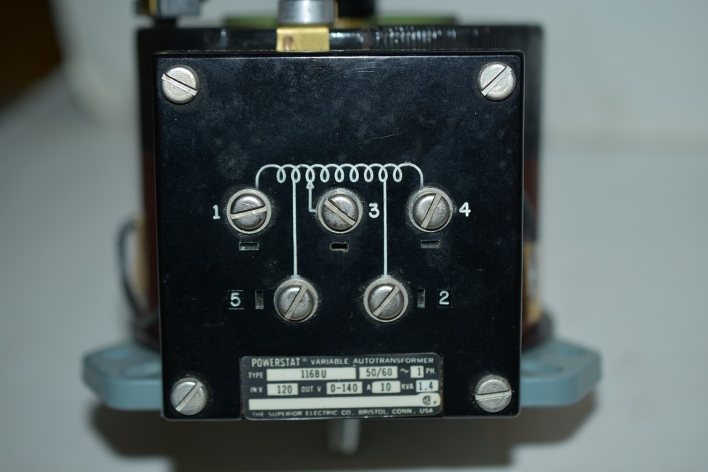 Superior Electric Powerstat Variable Autotransformer type 116BU