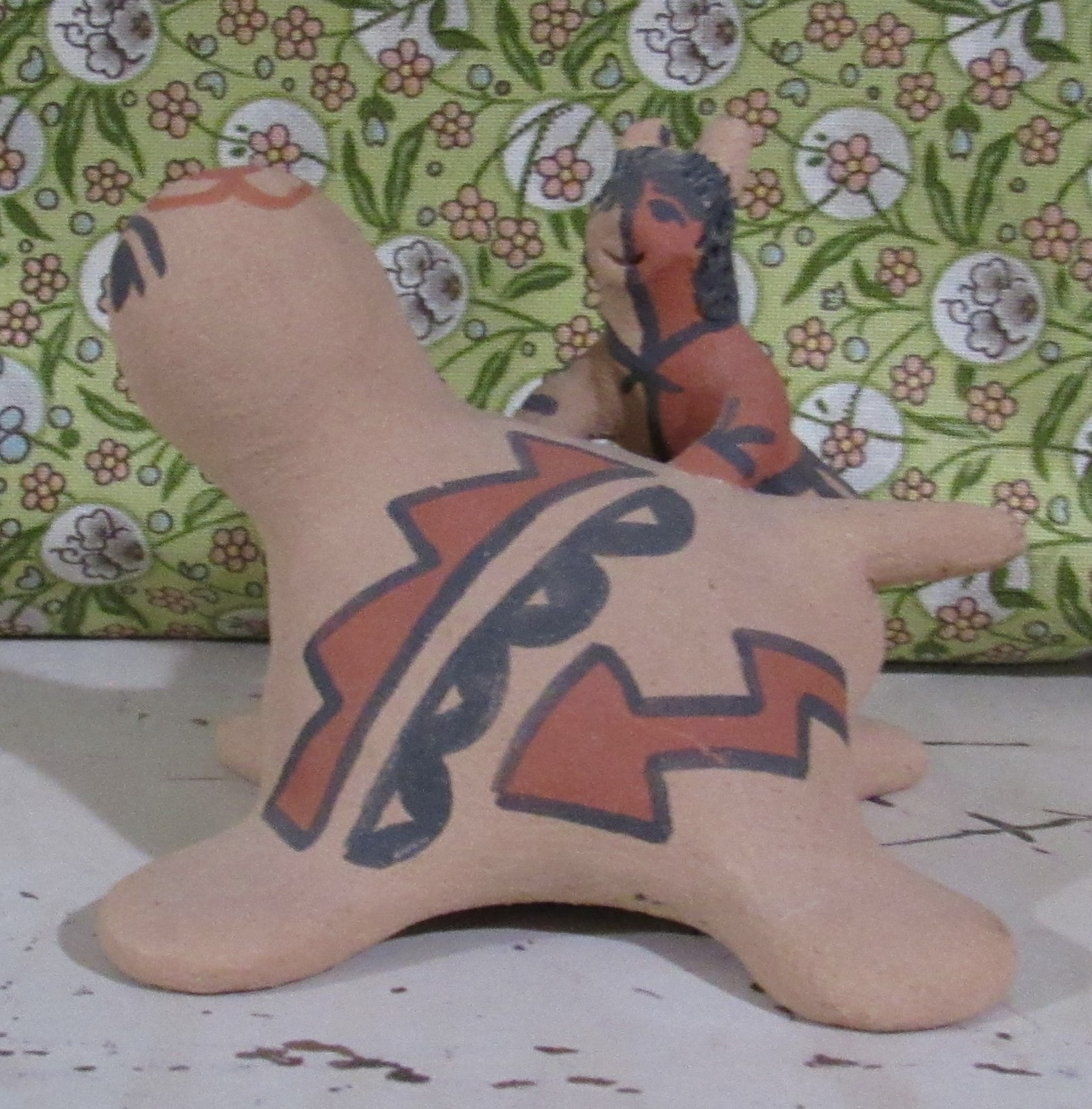 VTG Native American Jemez Pueblo TURTLE Storyteller by Felicia Fragua (F.F.)