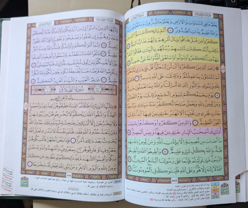 Holy Al Quran Arabic script Islamic book Large