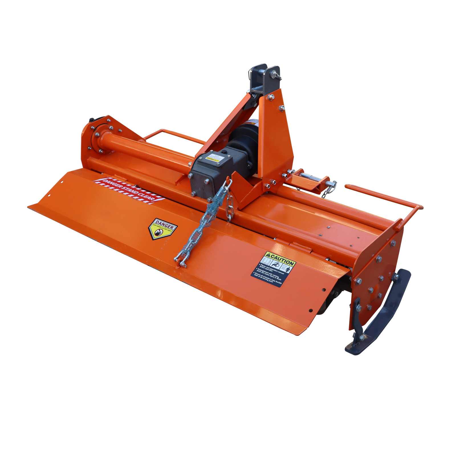 3 Point 45" Rotary Tiller Attachment Fits Cat 1 Tractor PTO Driven Work 5" Deep