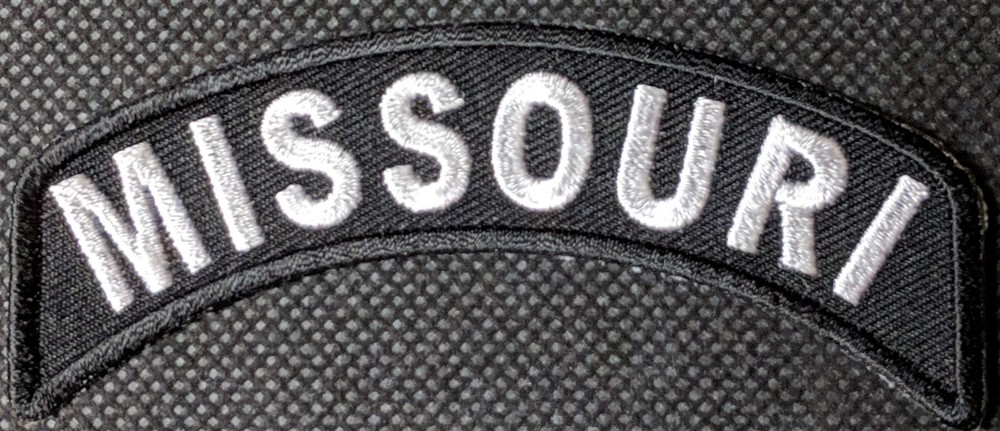 Missouri Mini Rocker Embroidered Biker Patch