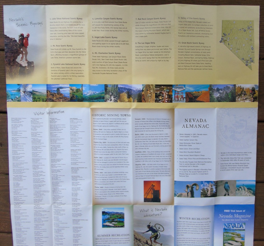 Nevada 2004-2005 Official State Highway Tourism & Transportation Map