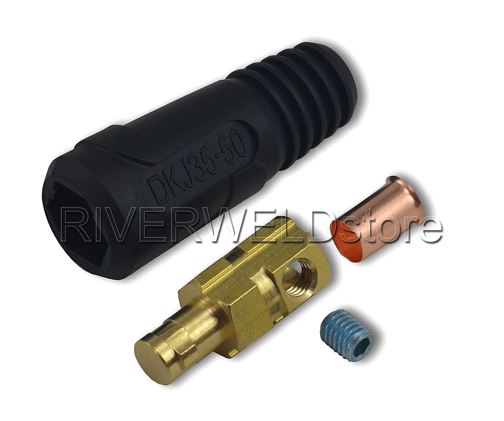 TIG Welding Cable Panel Connector Plug and Socket Set DKJ35-50 & DKZ35-50 4pcs
