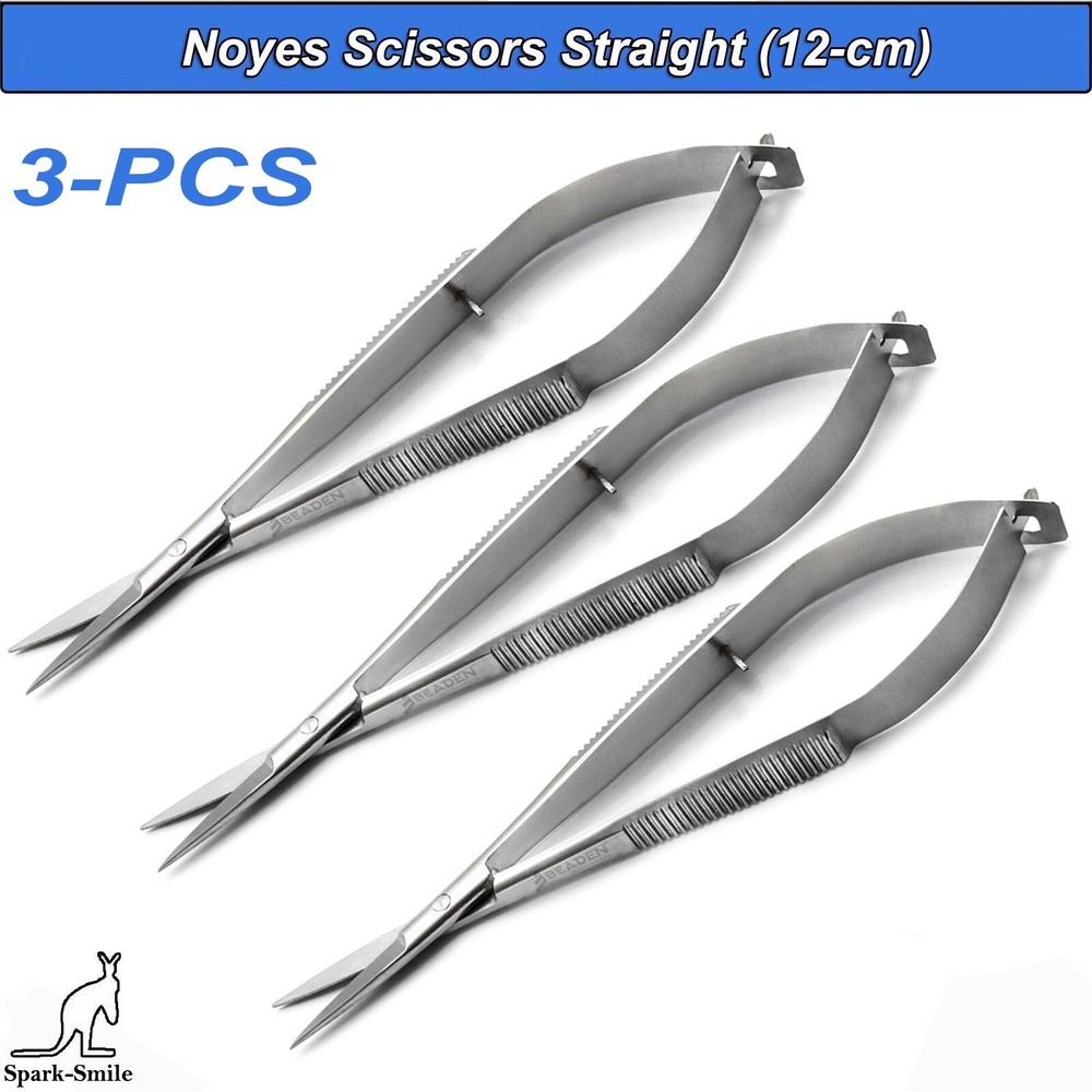 Noyes Straight Micro Scissor 12cm Microsurgery Spring Scissors Ophthalmic Share