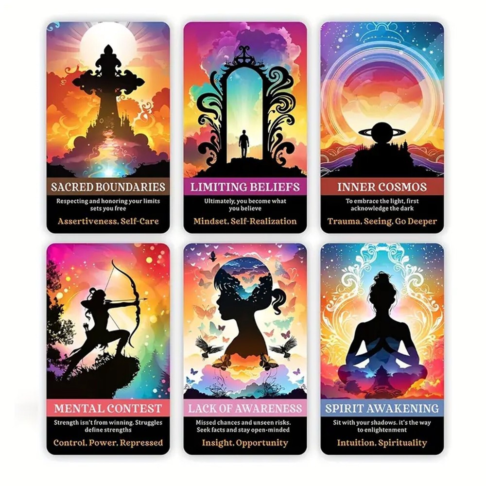 Shadow Work Oracle: 56 Oracle Card Deck with keywords and messages