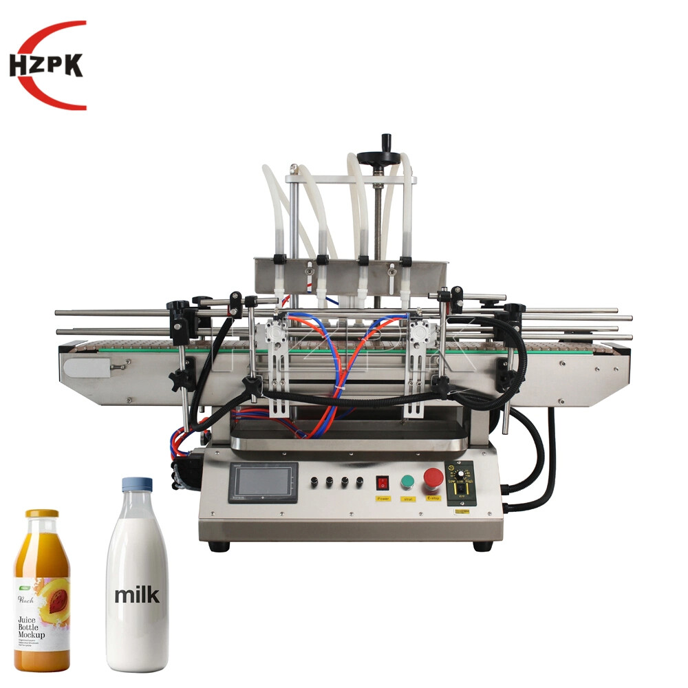 Automatic Desktop Filling Capping Labeling Machine Line Small Bottle Fill System