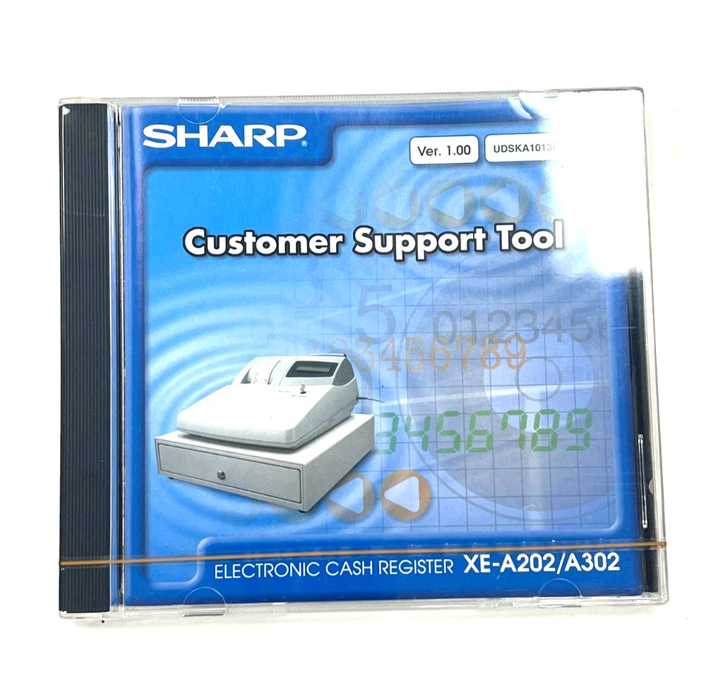 SHARP EXA302 ELECTRONIC CASH REGISTER LED DISPLAY AUTOMATIC 1800 PLUS