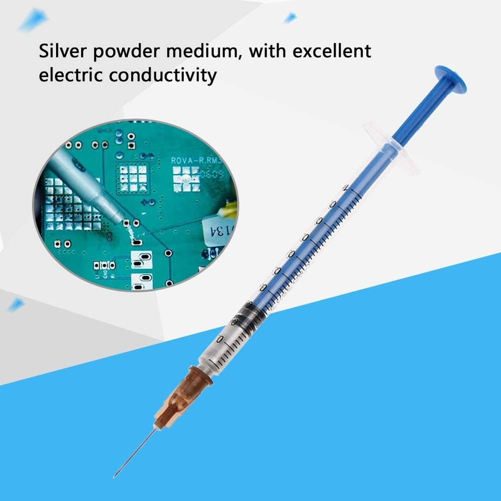 Silver Conductive Paste - Wire Glue Paste Paint Pen for Electronics Repair 0.2ml