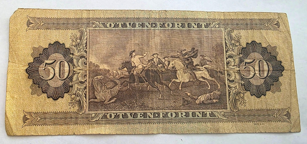 HUNGARY 50 Forint Banknote, 1975