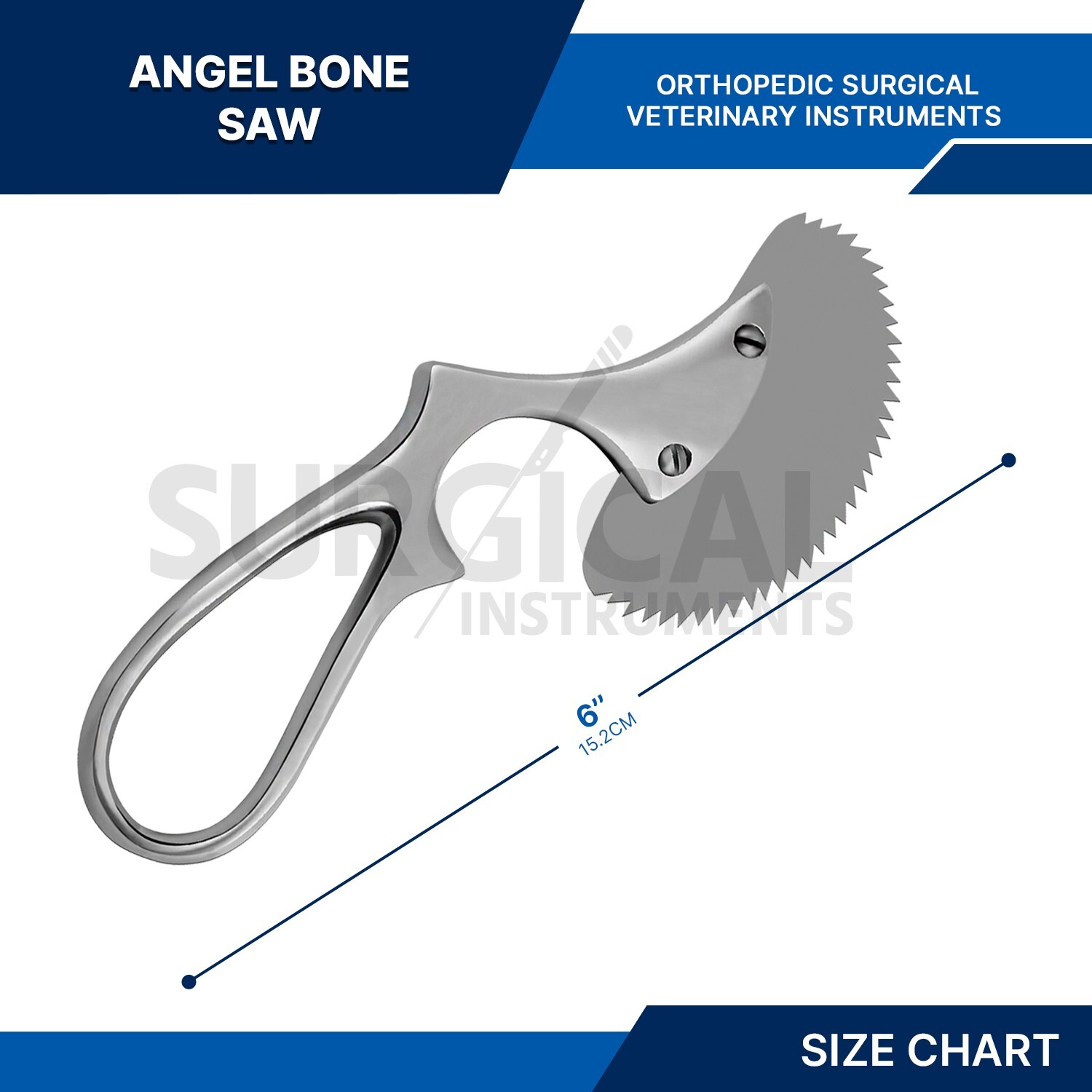 Bone Saw Angled Surgical Orthopedic Instruments 6" Veterinary