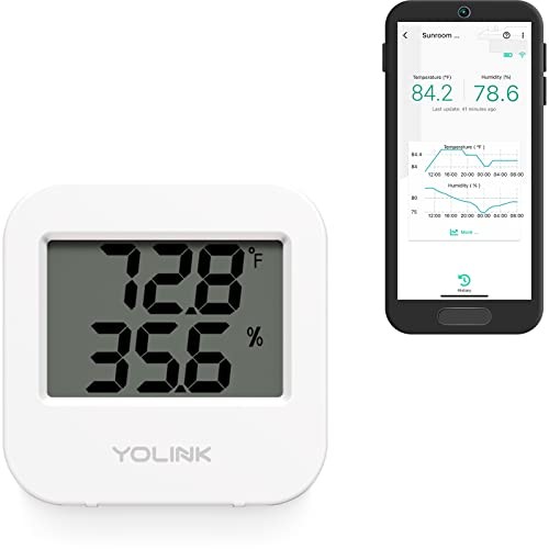 YoLink Smart Wireless Temperature & Humidity Sensor, Wide Temp Range for Fridge,