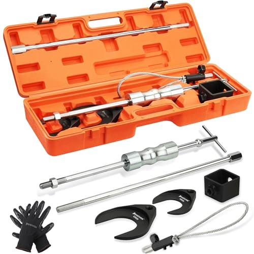 Inner CV Axle Puller Tool with Slide Hammer, 63mm and 48mm CV Joint Fork