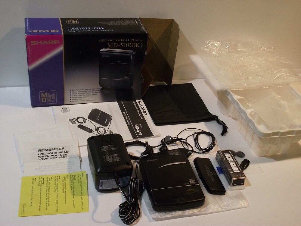 SHARP MD Walkman MD-S10 MiniDisc New Open Box NOS