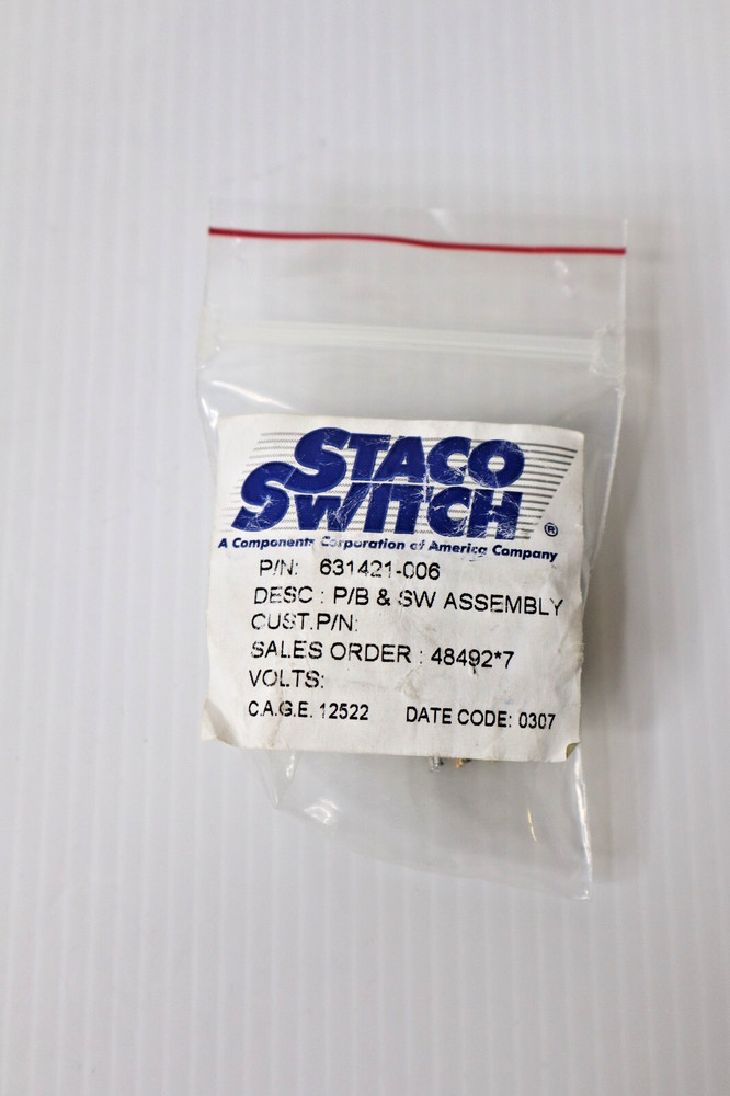 STACO 631421-006 Pushbutton Switch