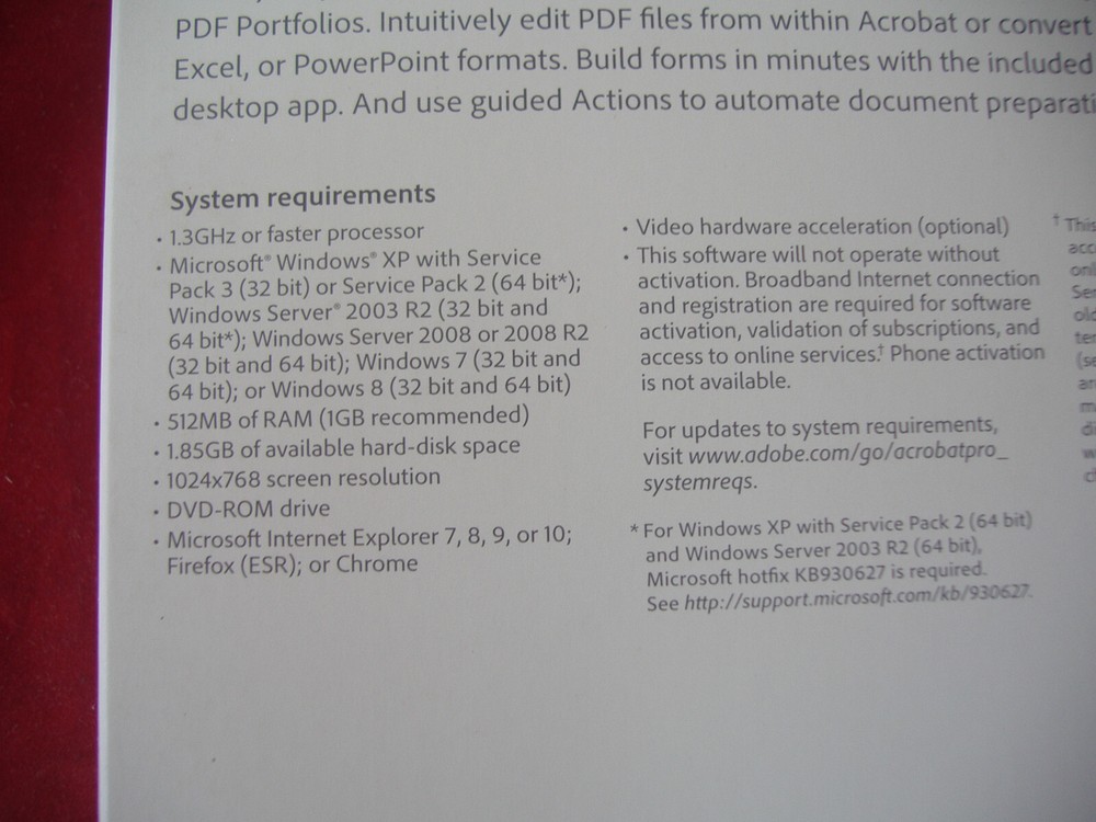 Adobe Acrobat XI 11 Pro Full Windows Licensed for 2 PC=SEALED PERMANENT VERSION=