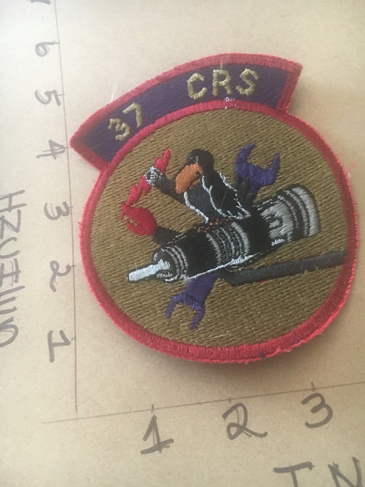 USAF 37th CRS Squadron subdued patch 5/3/25