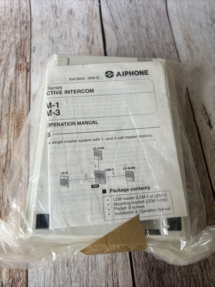 LEM-3 Aiphone Open Call Master Intercom White New