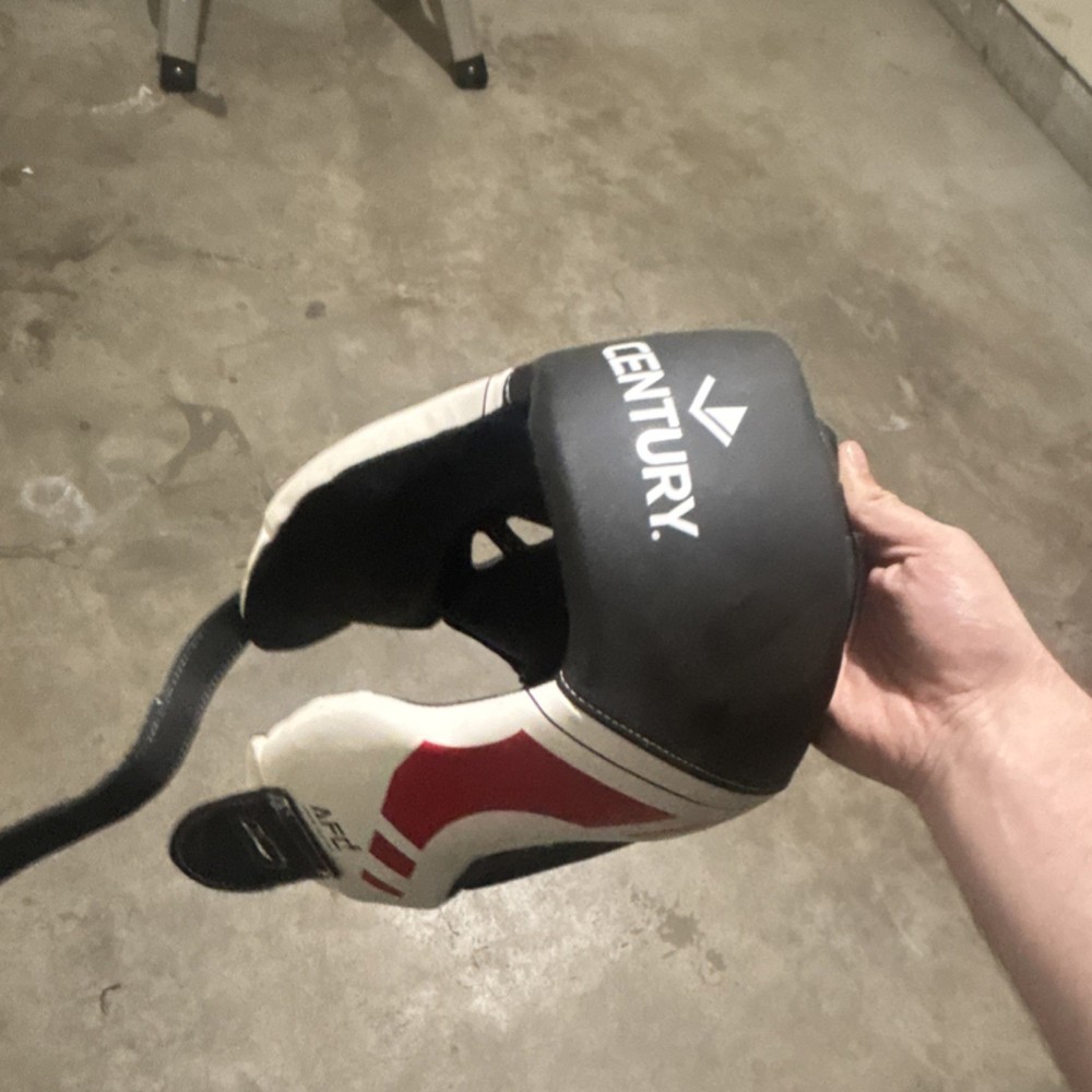 CENTURY Training Headgear Boxing MMA Protective Black White Red