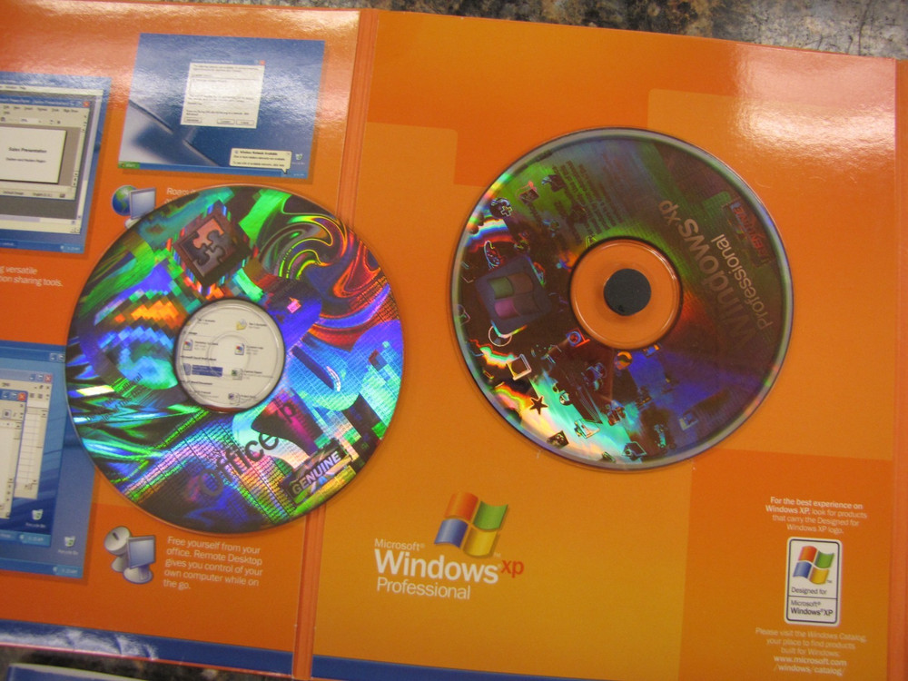 Microsoft Windows XP Professional Version 2002 w/ Product Key w/ 2-CDs- NE34