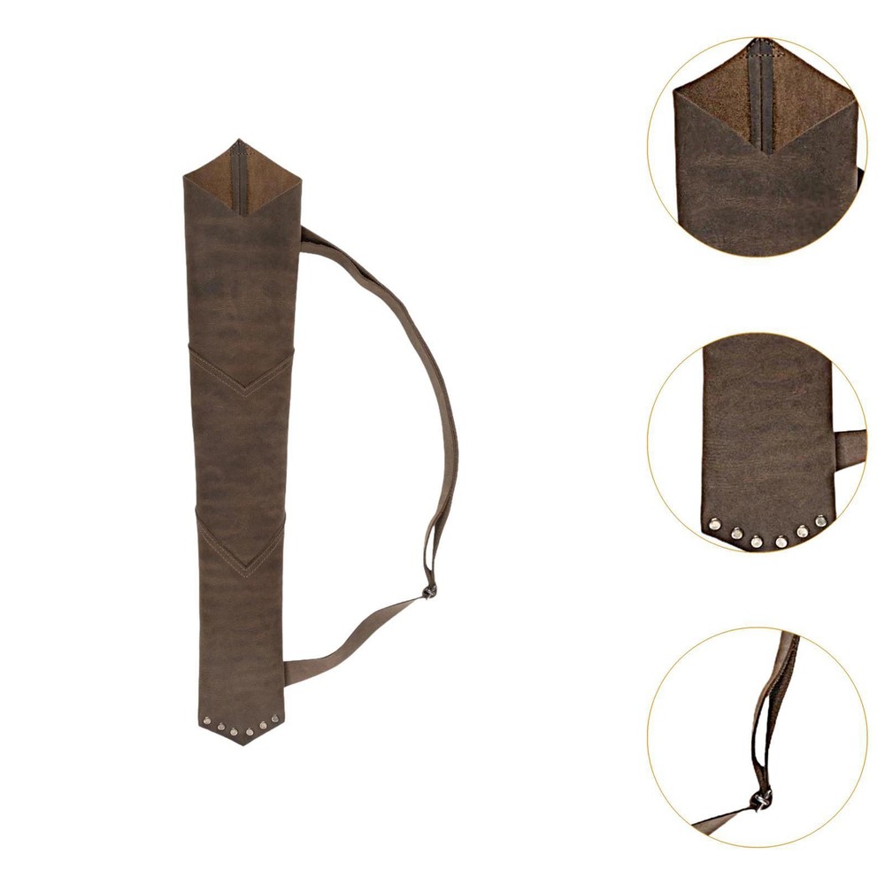 Medieval Back Quiver Lightweight PU Leather Vintage