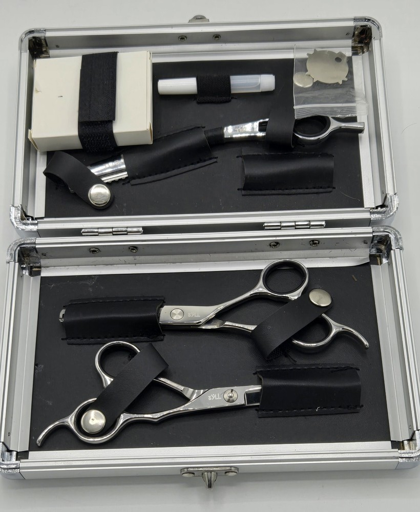 TK2 Professional Hair Stylist Shear & Razor Kit, Stainless, TK2-SET- MISSING 1