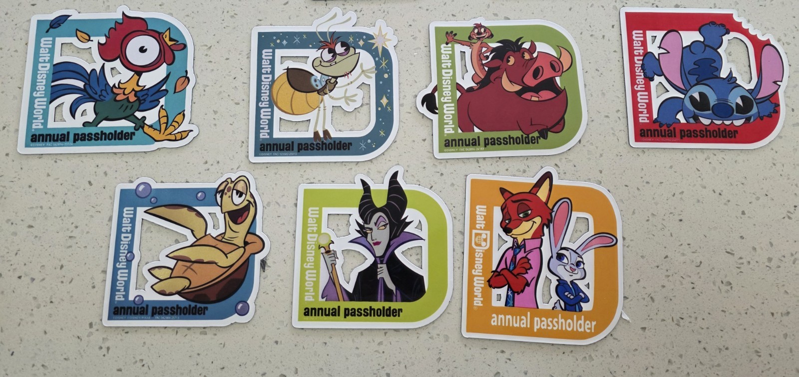 Walt Disney World Passholder Magnet Set Of 14Magnets (Homemade)