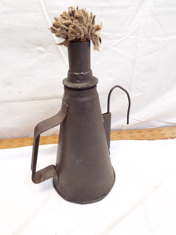 Antique PRR Handled Torch Lamp Light RR Steel Lantern Tool Train Worker