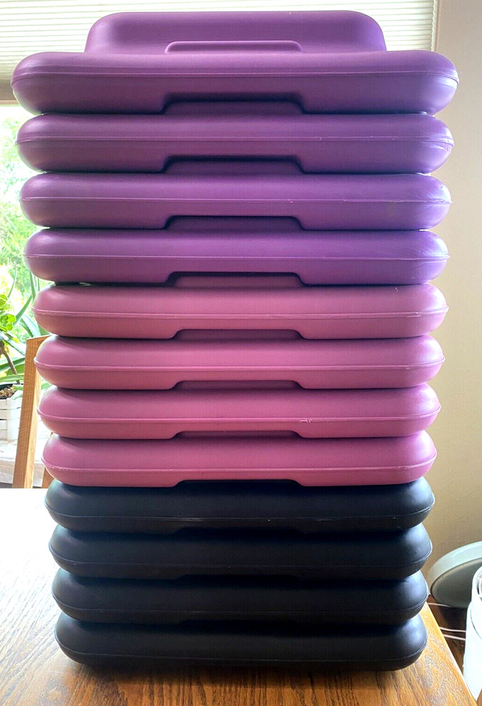 TWELVE RISERS For THE STEP Aerobics 16"x16" Stepper Exercise