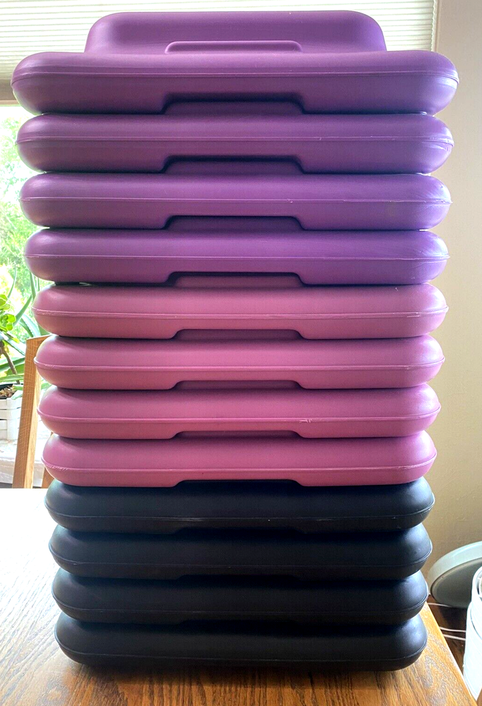 TWELVE RISERS For THE STEP Aerobics 16"x16" Stepper Exercise