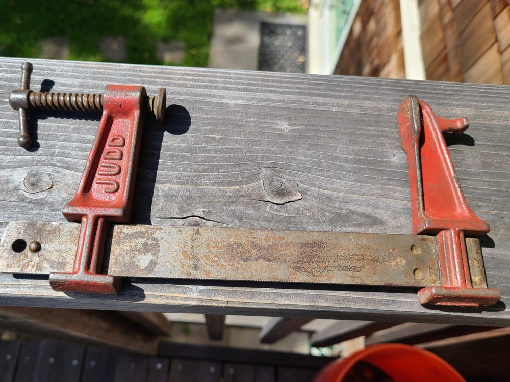 Vintage JUDD 6" Bar SPEED CLAMP Adustable Red