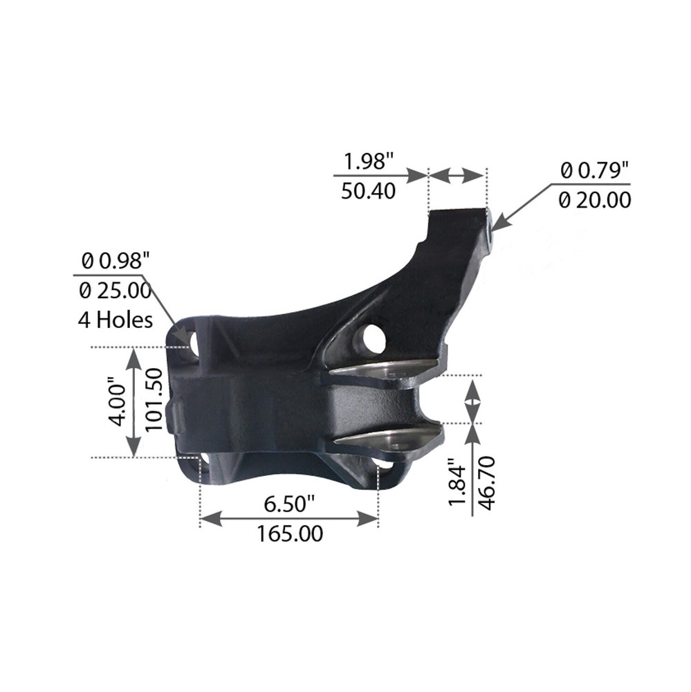 U-BOLT BOTTOM PLATE LH