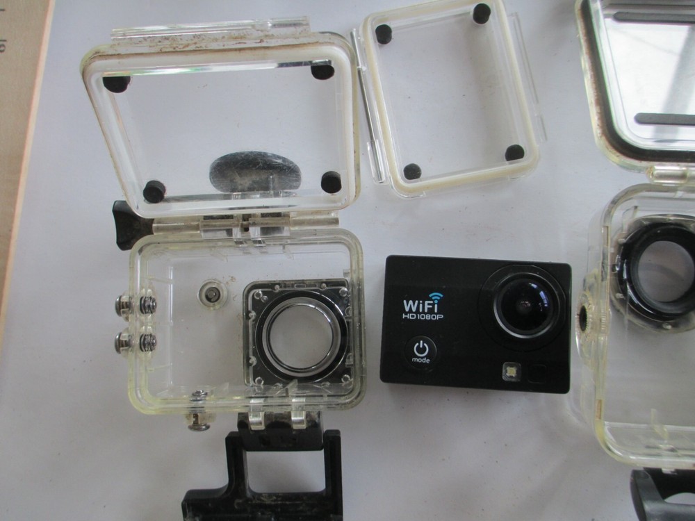 2 Underwater Cameras, Housings, and Misc Mounts B6