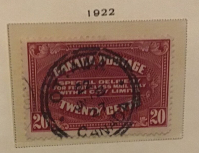 Canada SCOTT# E1 E2 E3 E4 E5 E6 special delivery VF Used stamps lot