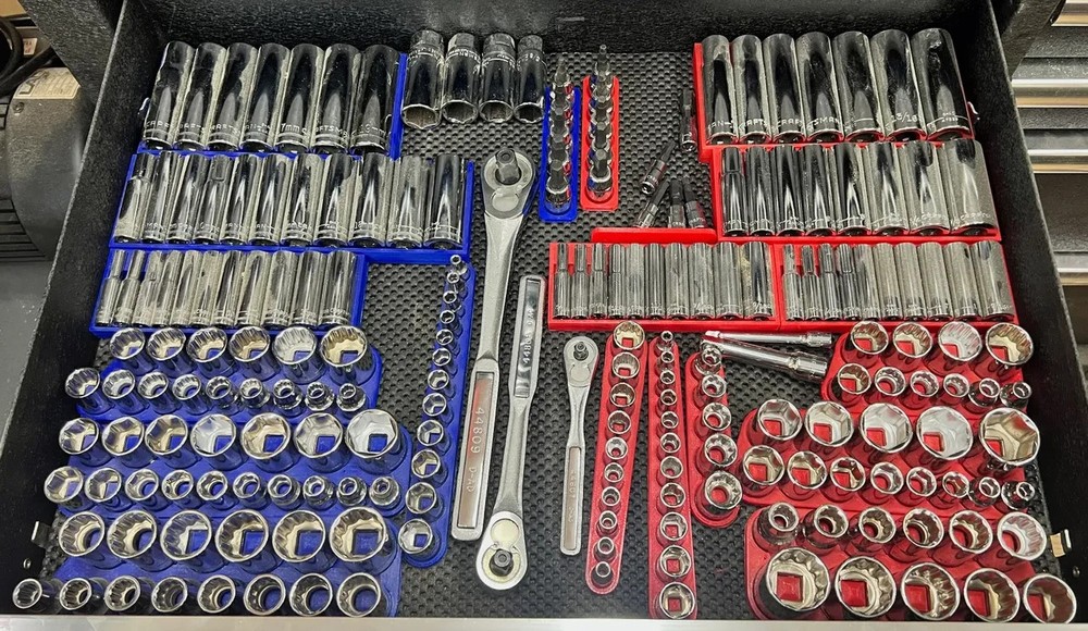 Custom Socket Organizer Tray - Pick Your Size (15+ Options) - Toolbox Storage