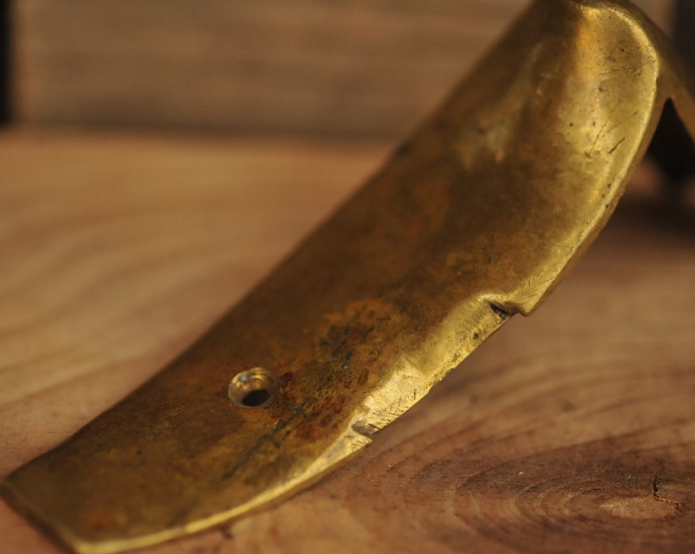 Black Powder Muzzleloader Brass Buttplate (See Measurements)