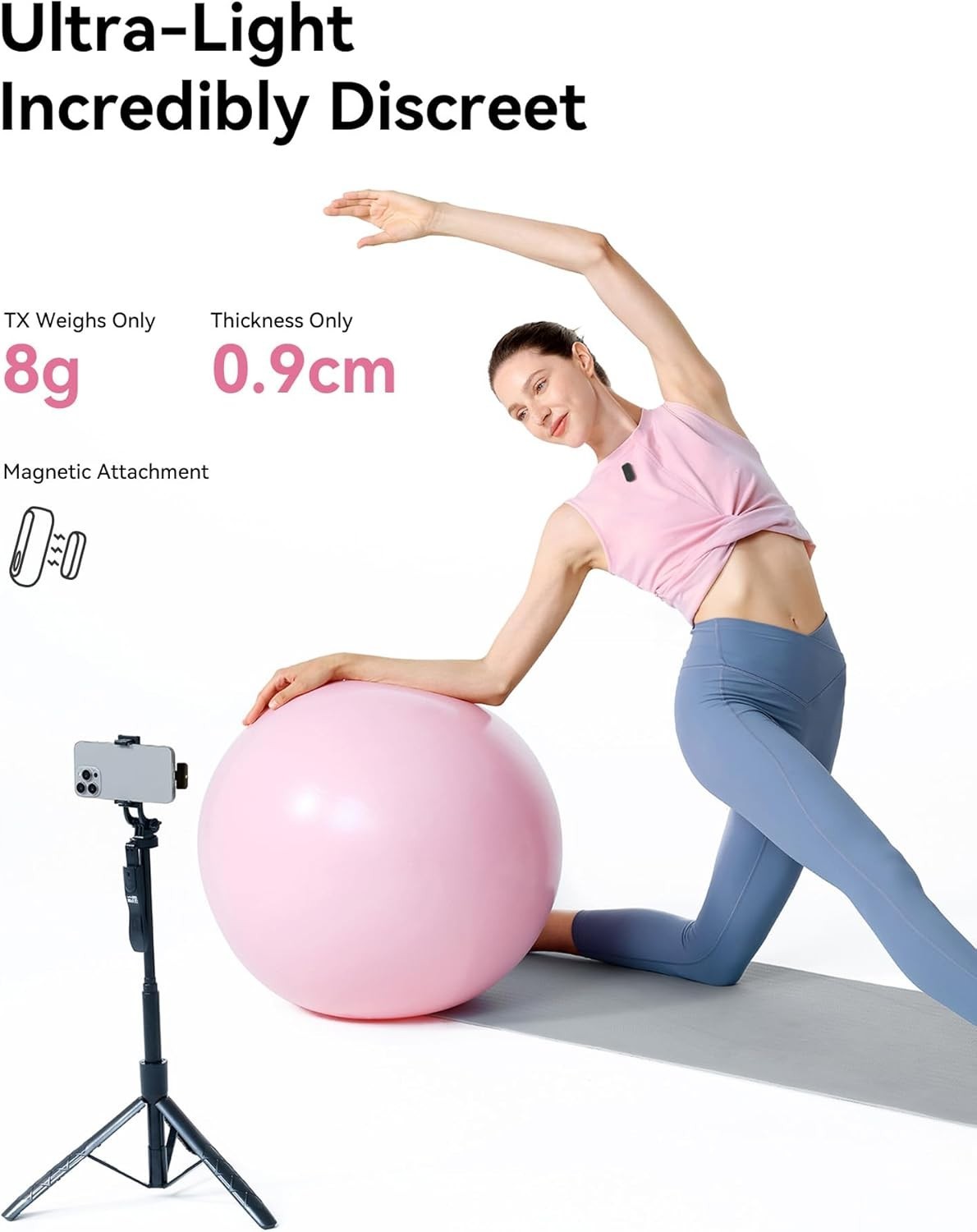 Hollyland Lark A1 Wireless Microphone for iPhone 15/16 & Android, USB-C Receiver